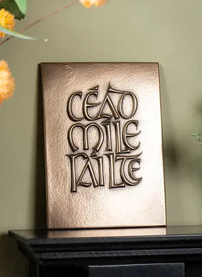Cead Mile Failte Bronze Plaque